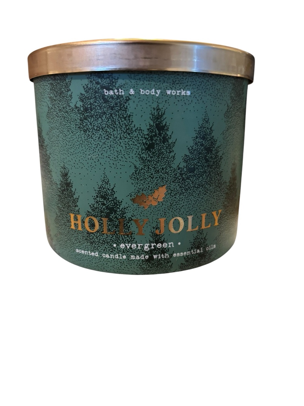 Bath & Body Works 3-Wick Scented Candle - Holly Jolly Evergreen